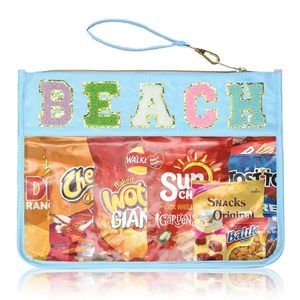 Beach Bags Clear Pouch Travel Makeup Bag Chenille Letter Bags For Zipper Pouch🐙